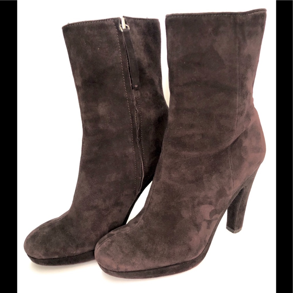 Calvin Klein Boots Brown Suede